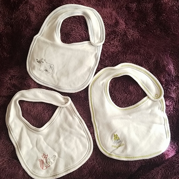 Lot 5 bibs: 2 Halloween and 3 embroidered animals - Picture 7 of 8